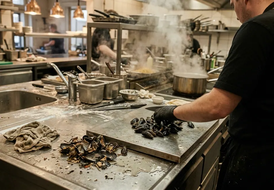 Mussel handling that signals care