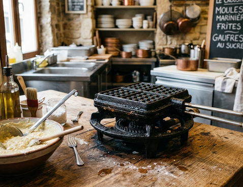 Image showing cast_iron_waffle_irons