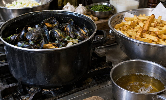 Image showing mussel pot